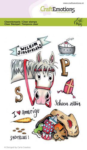 CraftEmotions clearstamps A6 - Sint 1