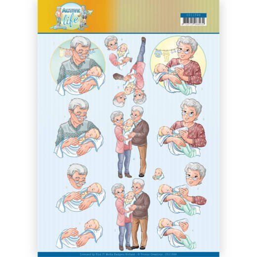 3D Knipvel - Yvonne Creations - Grandparents