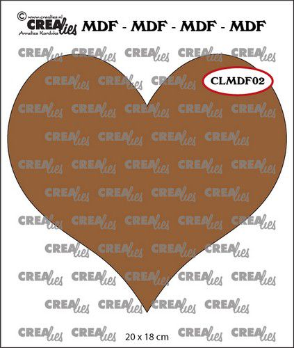 Crealies MDF hart