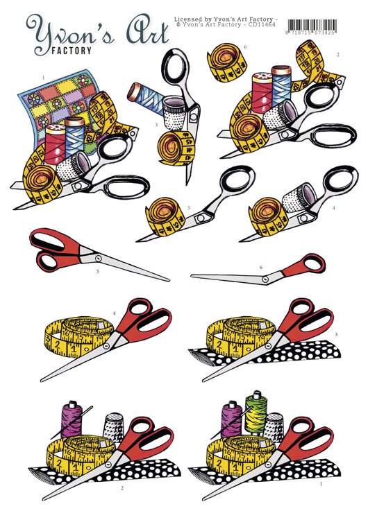 3D knipvel - Yvon's Art - Quilting