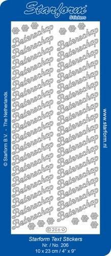 Starform Stickers Text NL - Beterschap goud