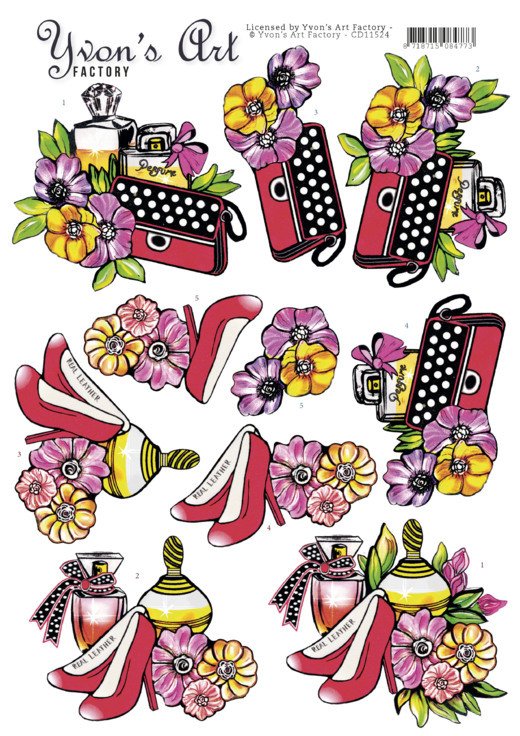 3D Knipvel - Yvon's Art - Handbag Perfume