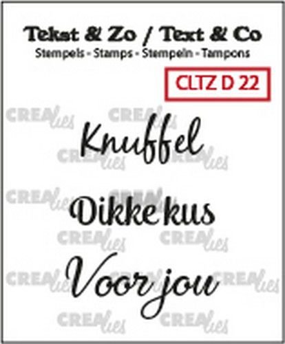 Crealies Clearstamps Tekst & Zo 3x Divers 22