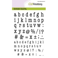 CraftEmotions clearstamps A6 - alfabet typewriter kleine letters