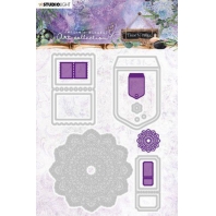 Studio Light Jenine's Mindful Art Embossing Die Cut Stencil Time to Relax nr 10