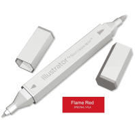Illustrator Alcohol Marker - Flame Red