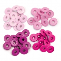 We R Memory Keepers - Wide eyelets x 40 Pink