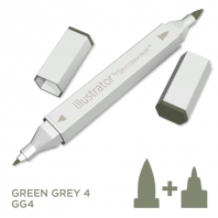 Illustrator Alcohol Marker - Green Grey4