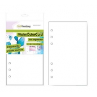 CraftEmotions WaterColorCard - bril. Ringband wit 10 vel