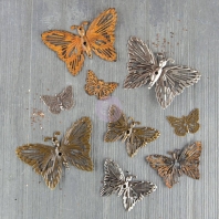 Mechanicals Grungy Butterflies - 9 stuks