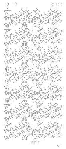 Gelukkig Nieuwjaar Platinum - Goud  CD3017G